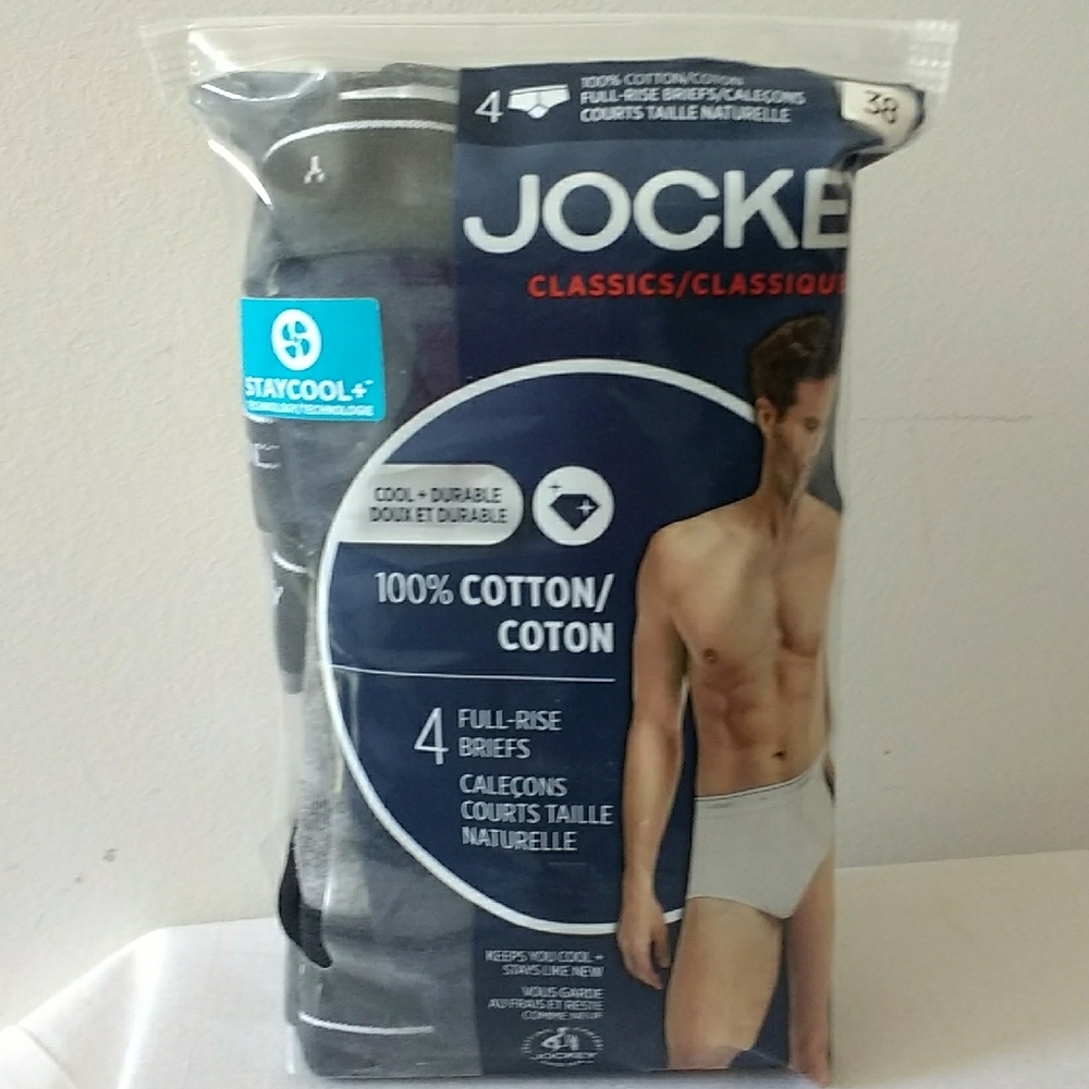 Jockey Men's Full-Rise Briefs 4 Pack